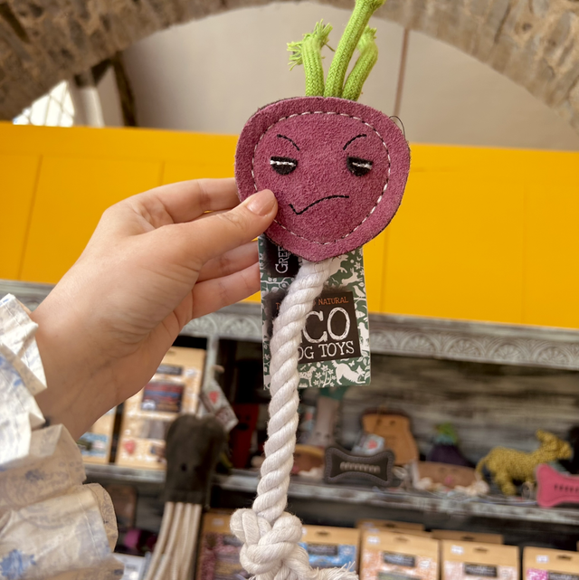 Green & Wild's Ruby the Radish, Eco Dog Toy