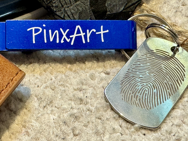 Metal laser engraving