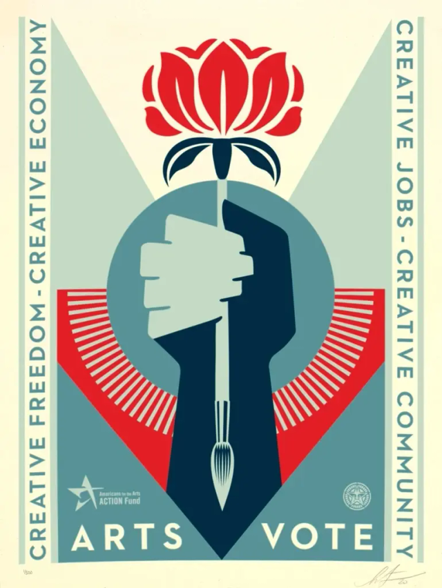 Shepard Fairey - Arts vote - 500ex- 2020