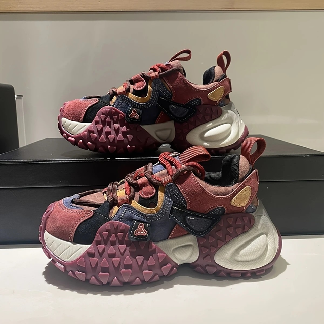 Men's Casual Athletic Sneakers with Thick Platform Sole