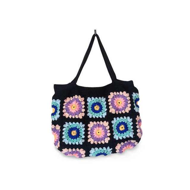 Sac en crochet tote bag fourre-tout 