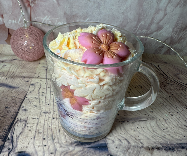 Bougie exquise hibiscus