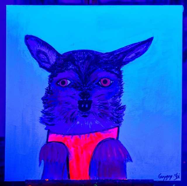 31/12 10h30 Peinture fluo sur toile - enfant