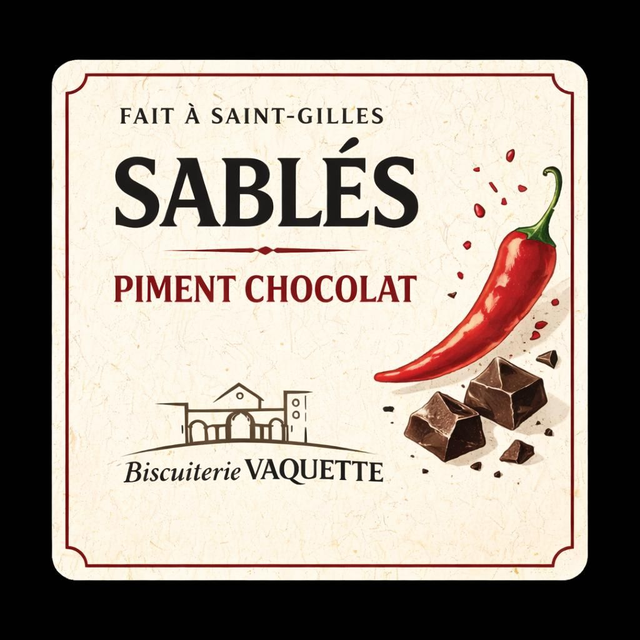 Sablé choco piment 