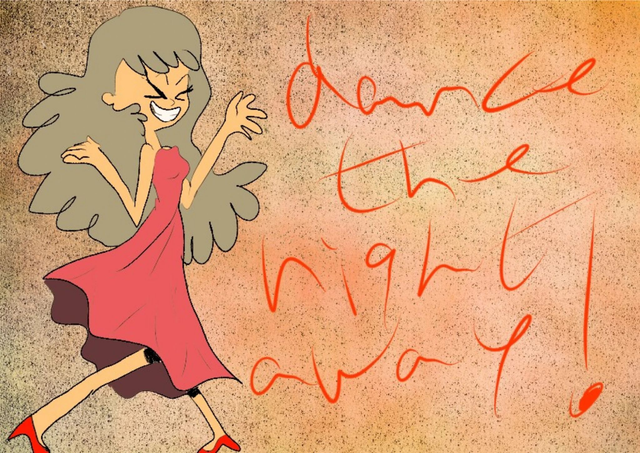 Dance the night away - card