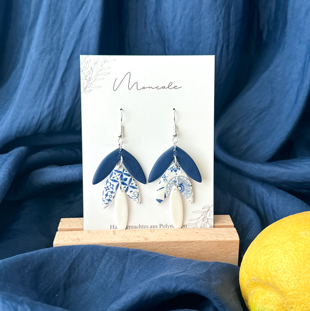 Summer - Blaue Fliesen Ohrringe #02