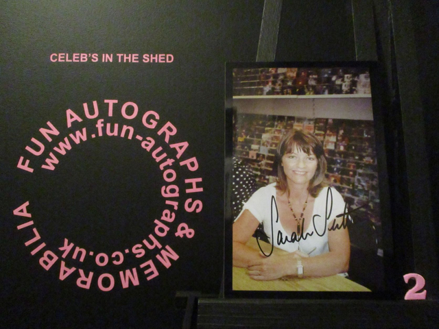 Sarah Sutton Authentic Autographed 6x4 Our Facing Black Border Photograph (A2)