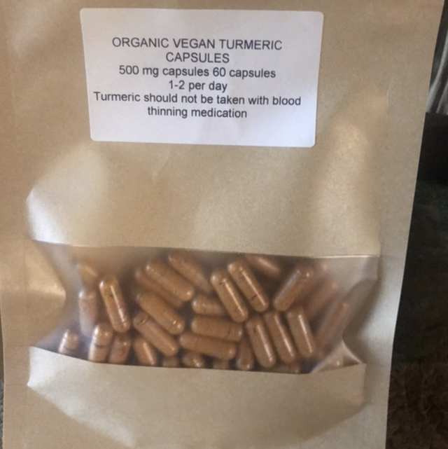 Organic turmeric capsules 