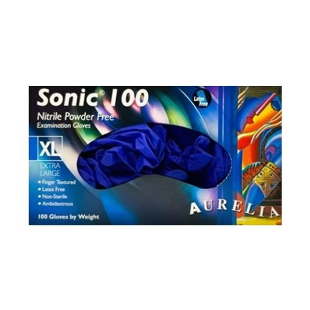Aurelia Sonic Blue Nitrile Gloves