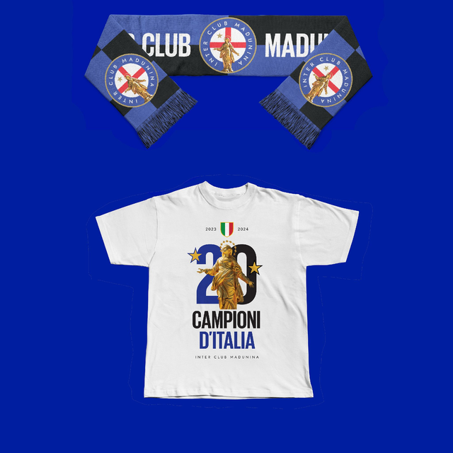 Kit Sciarpa + T-shirt Bimba/o - Due Stelle