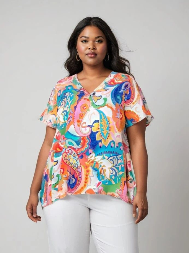 Blouse imprimé blanc