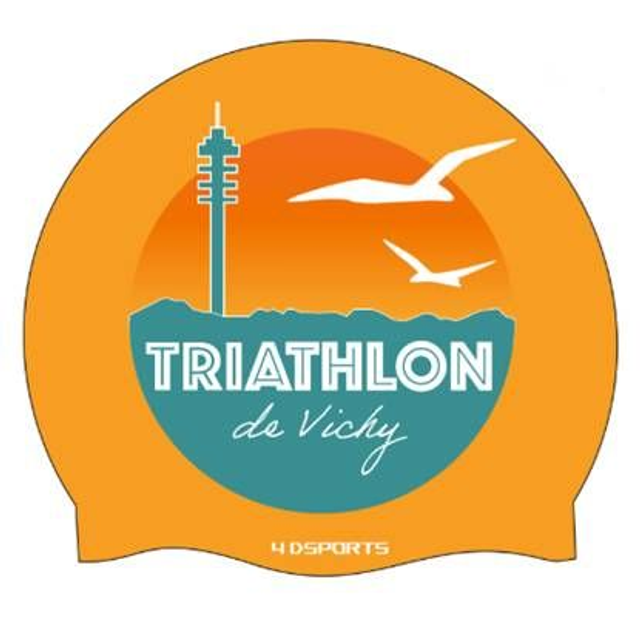 Bonnet de natation Triathlon de Vichy 2025 (Orange)