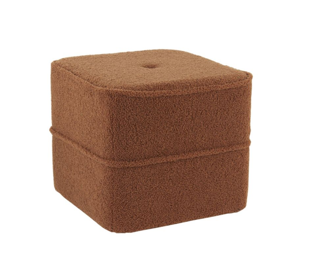 KIKI - square terra teddy pouf