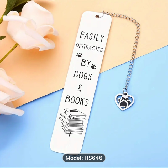 Dogs and Books Bookmark 