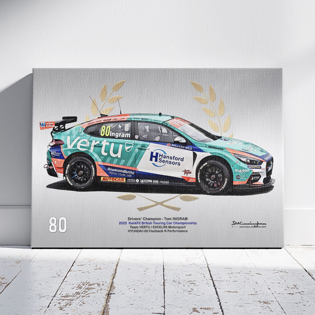 C251008 Tom Ingram #80 BTCC Champion 2025 Team VERTU Exlr8 Motorsport