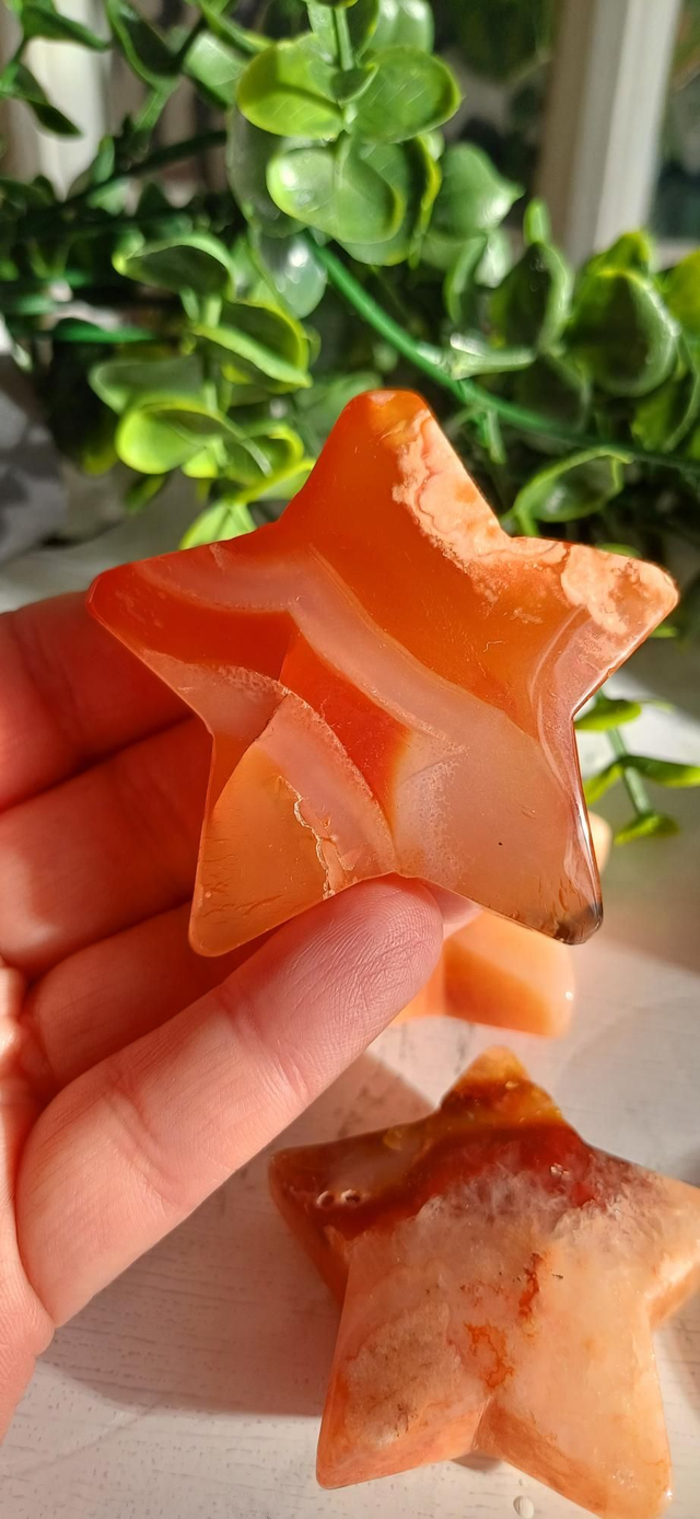 Carnelian with Flower Agate Star No. 1