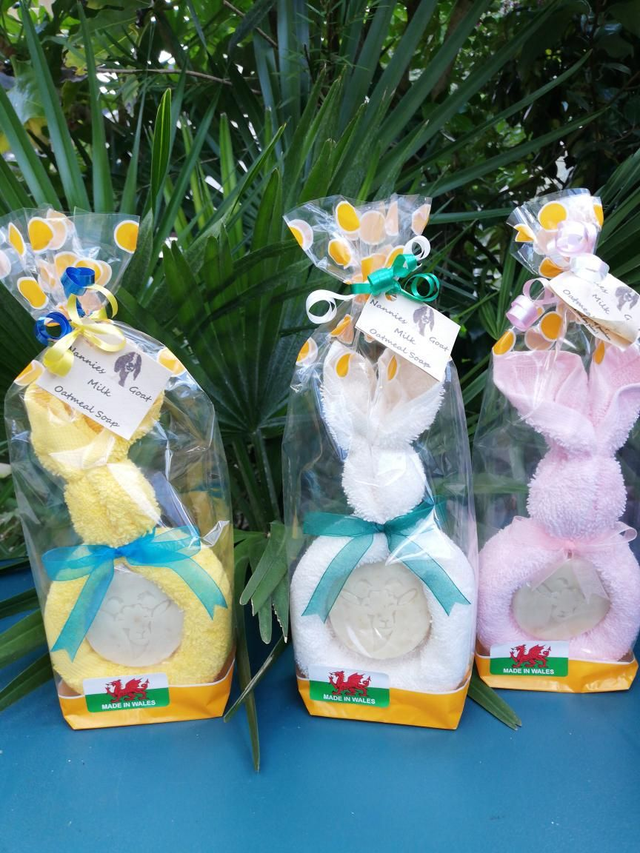 Flannel Bunny and Soap