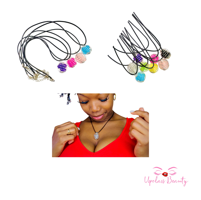 Collier Cage En Perles Rares 