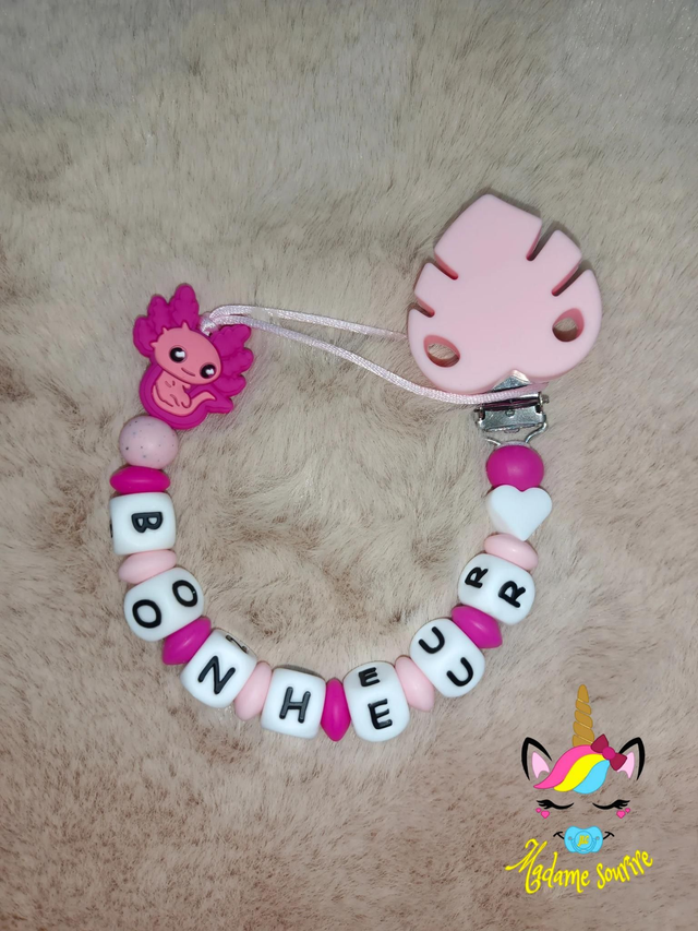 Attache tétine Axolotl