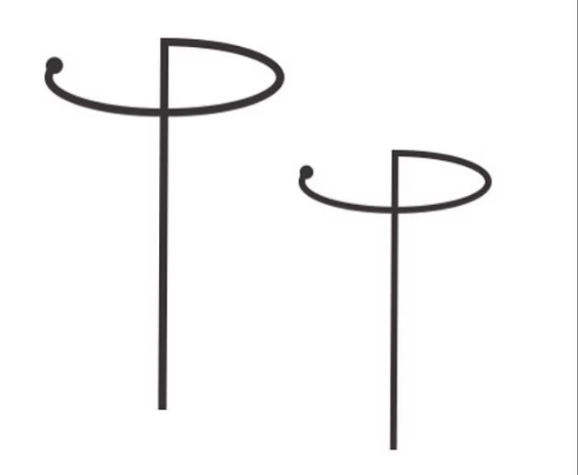 Orbiting Plant Stakes 12mm solid steel with 40mm solid steel ball (price is for a set of 3)