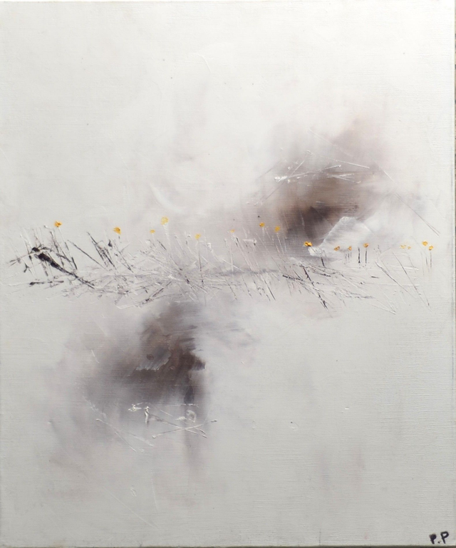 Plume, Huile sur toile, 46 cm * 55 cm