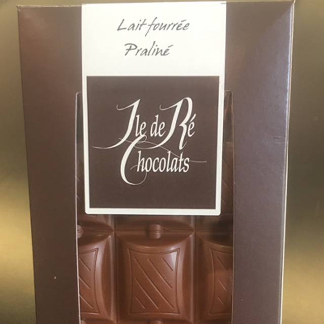 Tablette Chocolat Lait Fourrée Praliné 