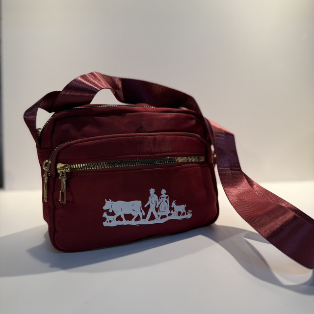 Handtasche glanzrot Alp