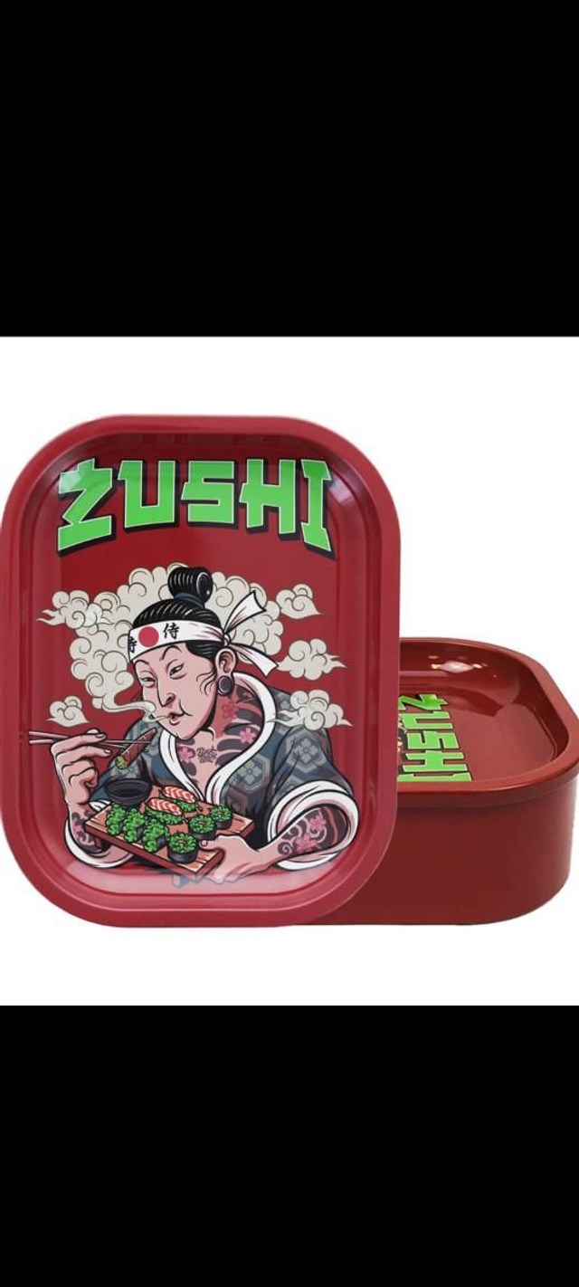 Best Buds Thin Box Rolling Tray with Storage Zushi

