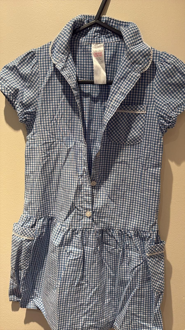 Summer Dresses Blue Age 6-7 (D63)