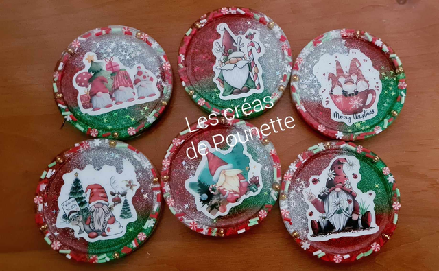 Lot de 6 dessous de verre