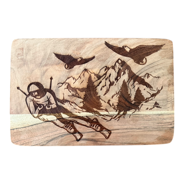 Planche Déco Skieur 