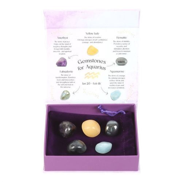 Zodiac Crystal Tumblestones Sets - Air signs