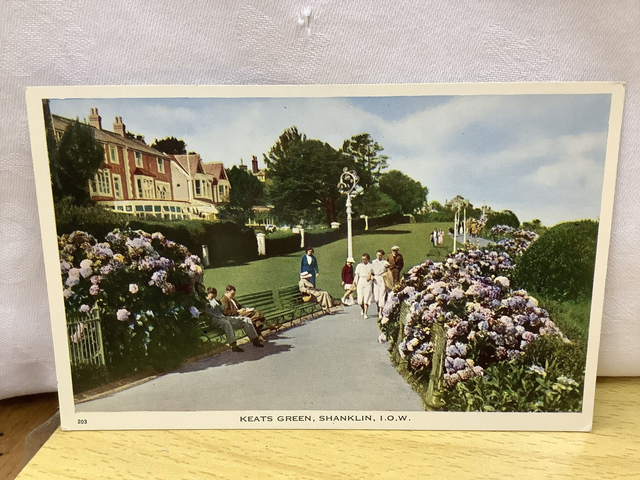 Shanklin, Keats Green,  Isle of Wight vintage unbranded postcard. Our Ref No. R616 £2.50