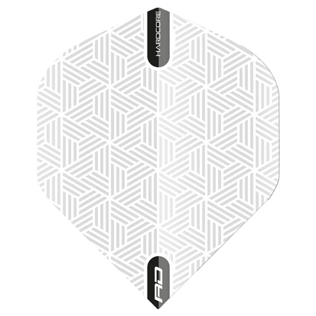RED DRAGON HARDCORE XT WHITE DART FLIGHTS