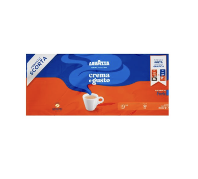 Lavazza - Crema e gusto Forte - Őrölt kávé 4 x 250g