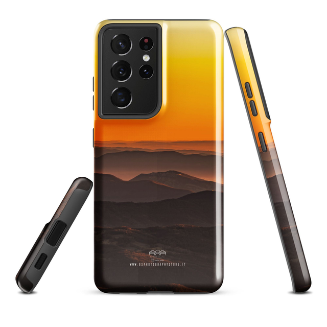 Cover per Samsung® rigida sunset landscape mountain