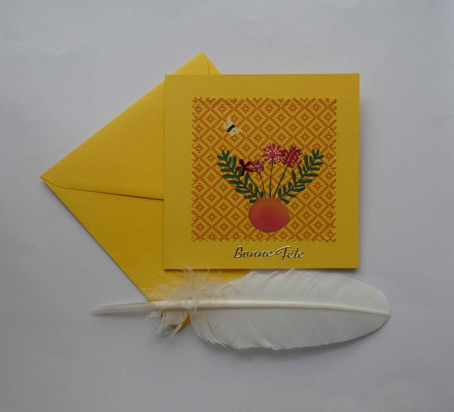 La fête des mères avec un bouquet