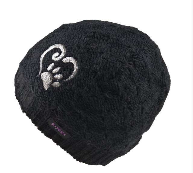 Wollmütze, schwarz - Modell 'Miniloona' von Nijens