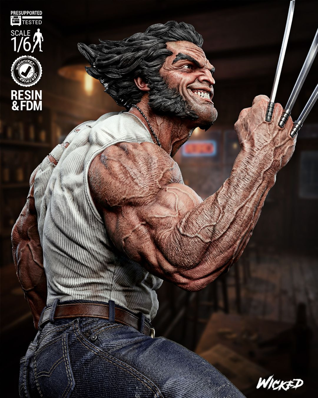 STATUE LOGAN WOLVERINE série X-men comics
