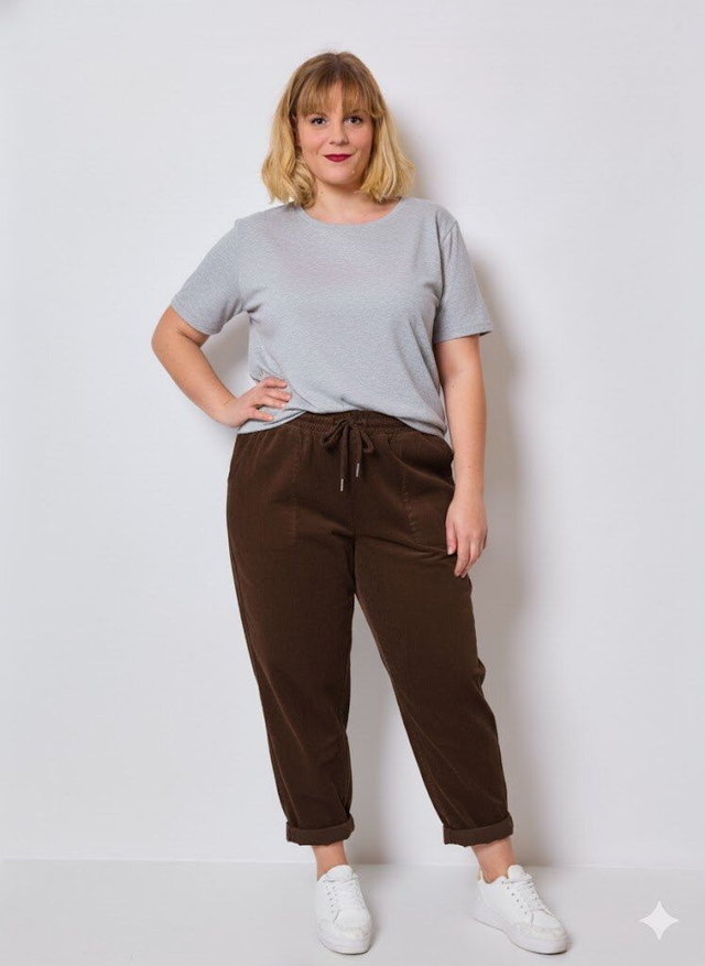 Pantalon fluide velours