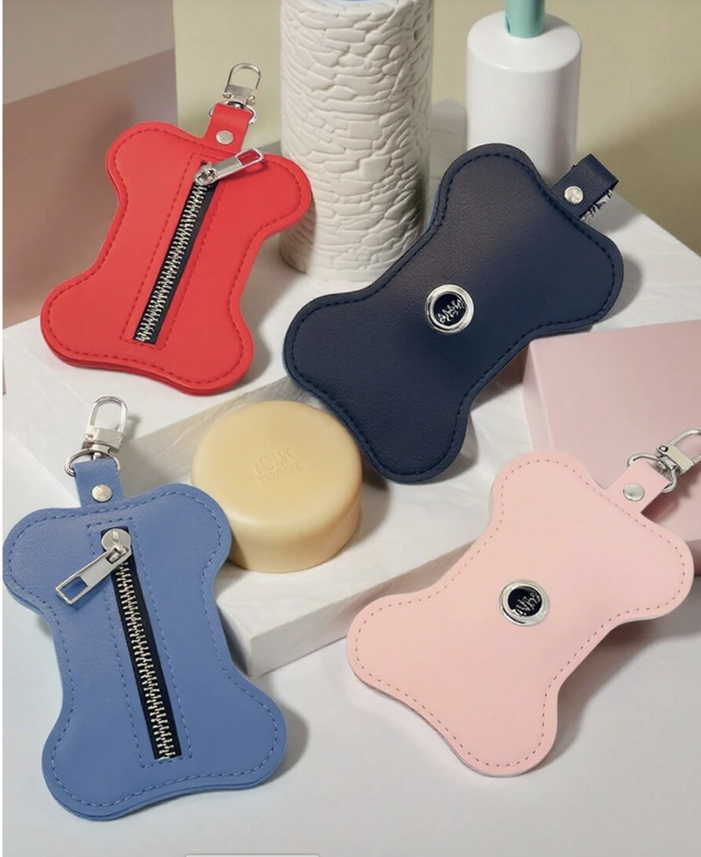 Distributeur de sacs à excréments pour chien avec porte-sacs à déchets pour animaux de compagnie 