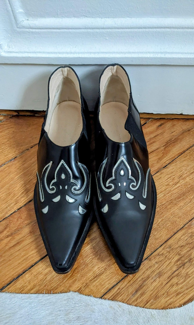 Slippers cuir Paco Rabanne T.36