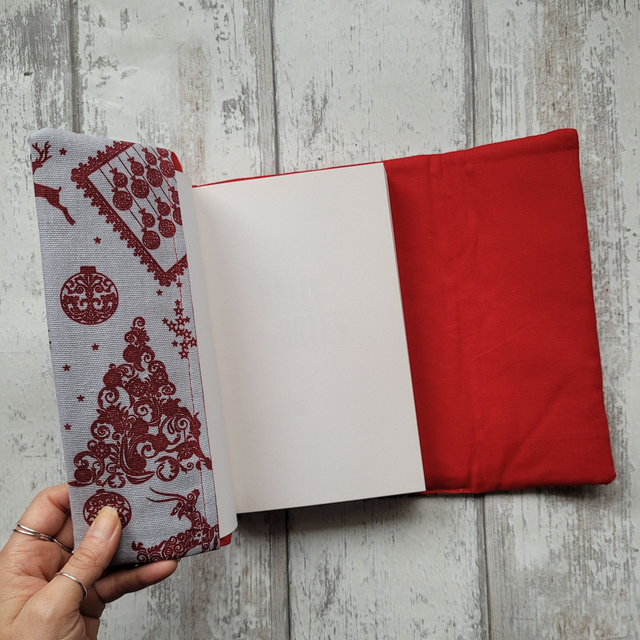 Protège livre amovible M - Noël cosy