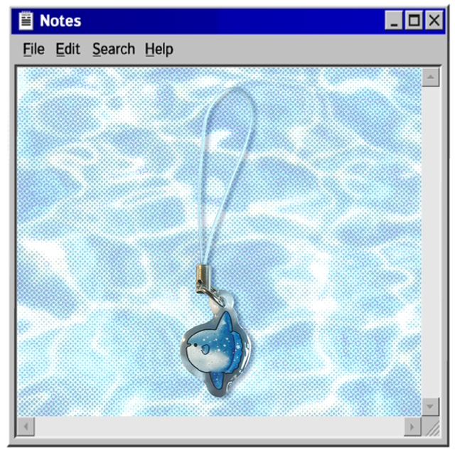 Moon Fish phone charm 