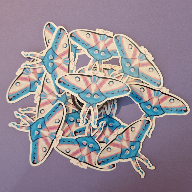 Transgender Moth Sticker