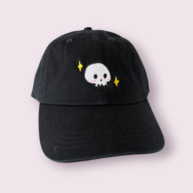 Kawaii Blushing Skull Dad Cap