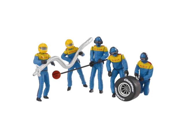 Digital 132/Evolution set de figurines &#039;mécaniciens bleus et jaunes &#039; Carrera 20021132
