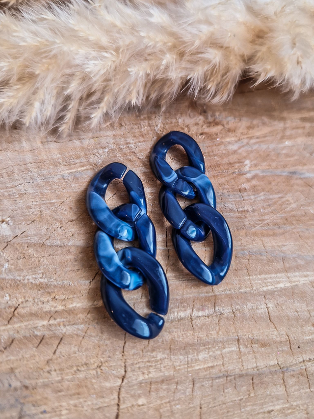 Module "Trio Maillons" - Modèle bleu marbré