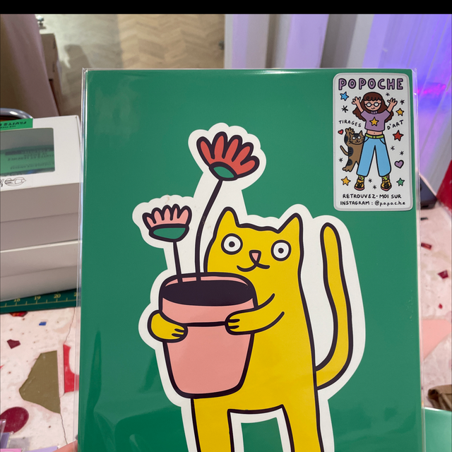 Pop25 chat jardinier  A4 - Popoche 