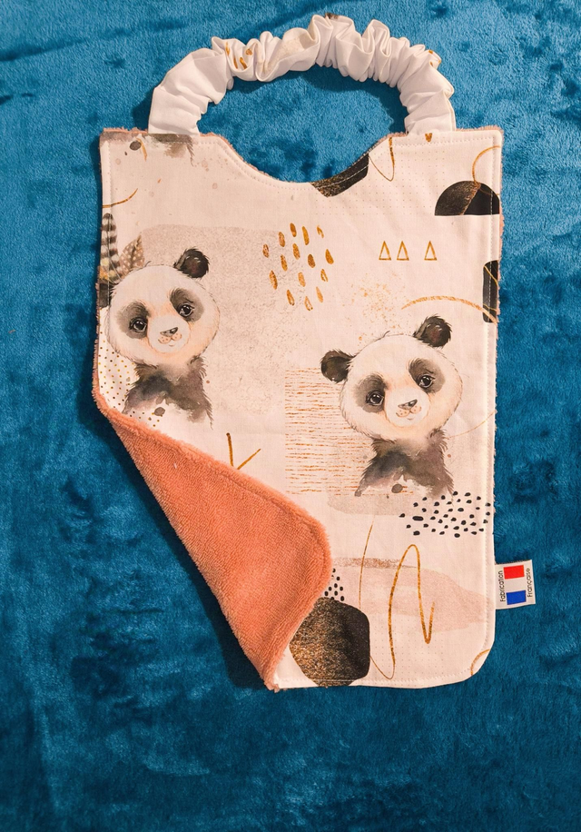 Bavoir panda 3/5 ans 🐼